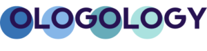 Ologology logo with blue and green circles